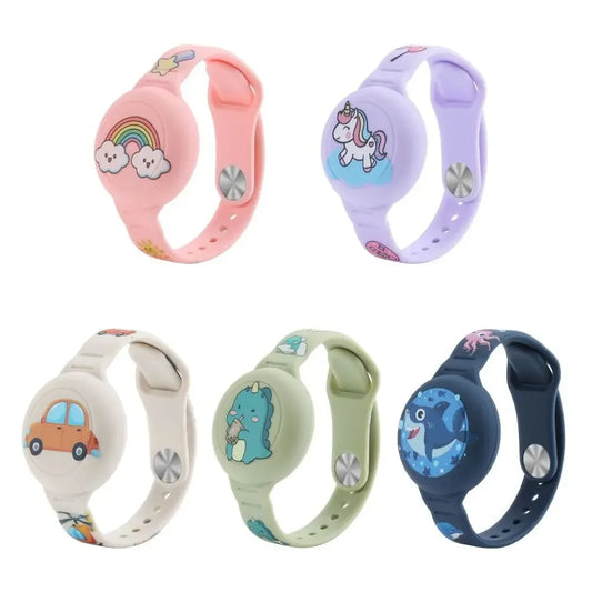 SafeTag Kids AirTag Wristband – Protective Silicone Anti-Loss Bracelet