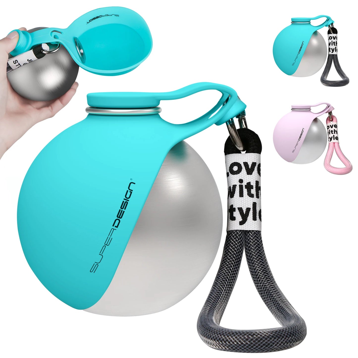 Stainless Steel Pet Travel Water Bottle