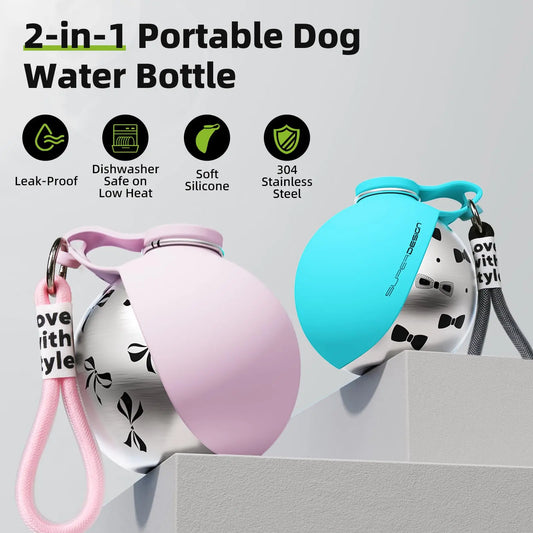 Stainless Steel Pet Travel Water Bottle