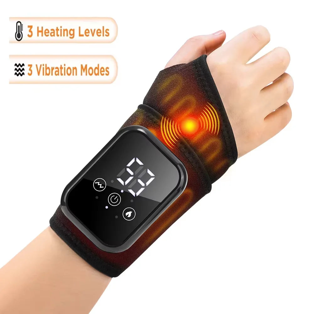 Cordless Heated Ankle Massager – Vibration & Heat Therapy Wrap for Foot Pain Relief