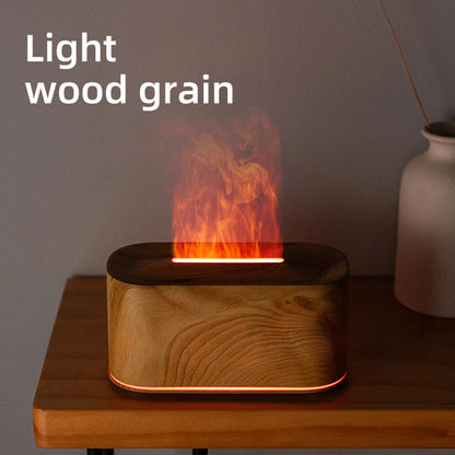 3D Flame Humidifier – Ultrasonic Aroma Diffuser with Firelight Effect