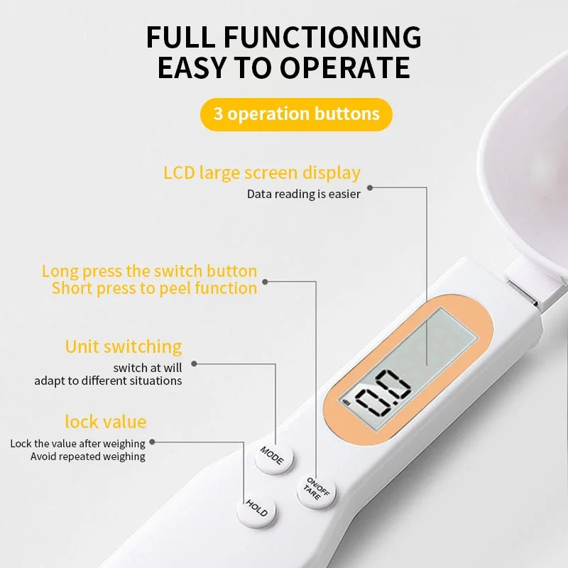 Precision Digital Spoon Scale – 0.1g Smart Measuring Tool for Kitchen & Coffee