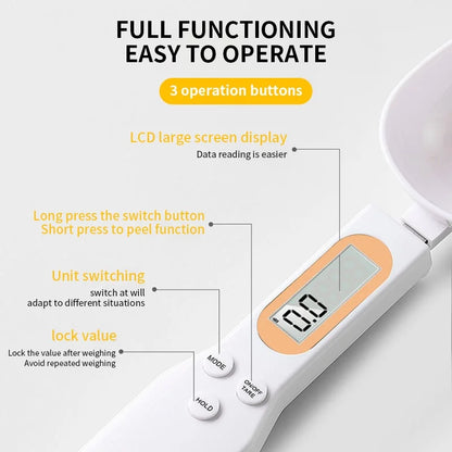 Precision Digital Spoon Scale – 0.1g Smart Measuring Tool for Kitchen & Coffee