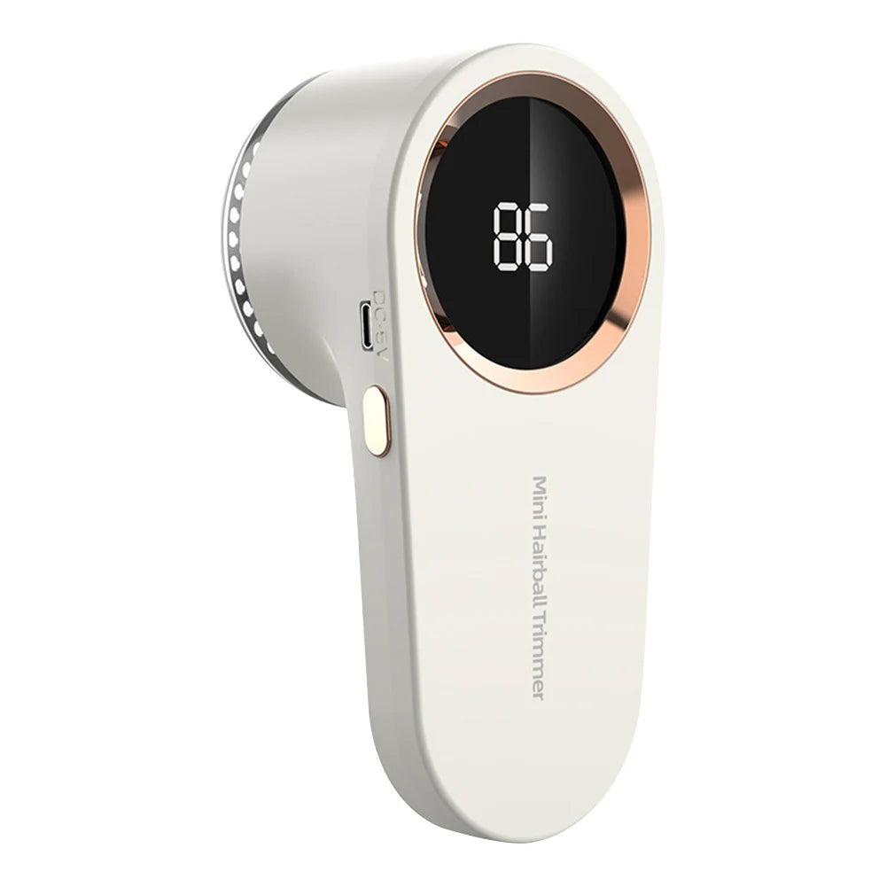 Digital Display Electric Fabric Shaver – USB Rechargeable Lint Remover