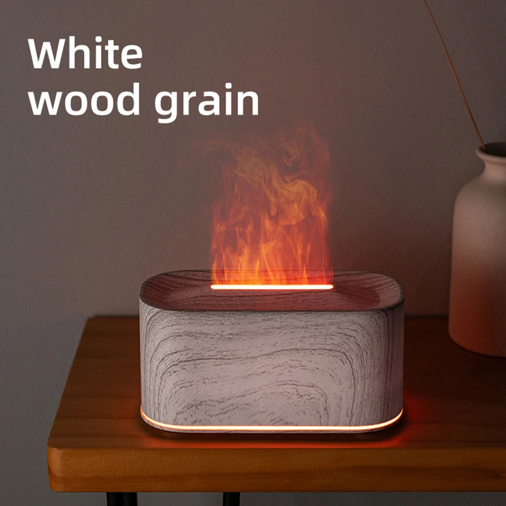3D Flame Humidifier – Ultrasonic Aroma Diffuser with Firelight Effect