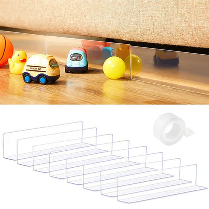 Clear Under Furniture Gap Guard – Invisible Toy & Pet Blocker for Sofas, Beds & Cabinets