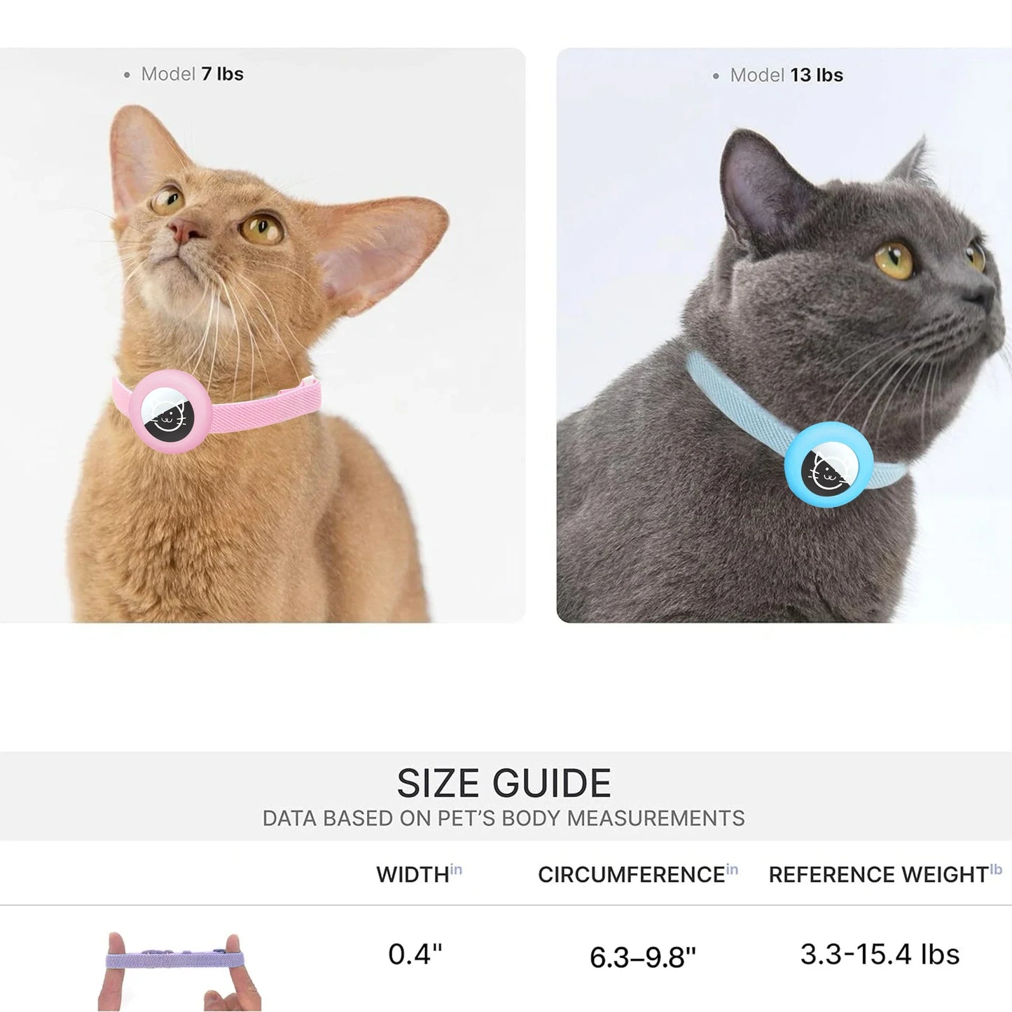 AirTag Cat Collar – Anti-Lost Smart Tracking Collar for Cats & Small Dogs