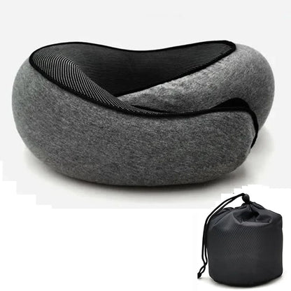 Ergonomic Memory Foam Travel Pillow for Neck Support