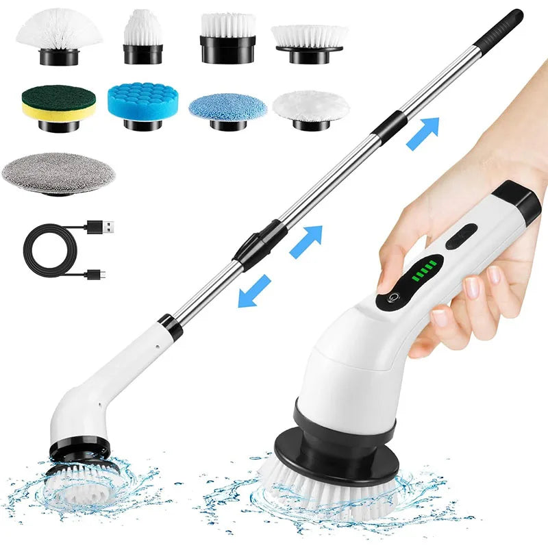 Cordless Electric Spin Scrubber – Bathroom & Kitchen Deep Cleaning Brush