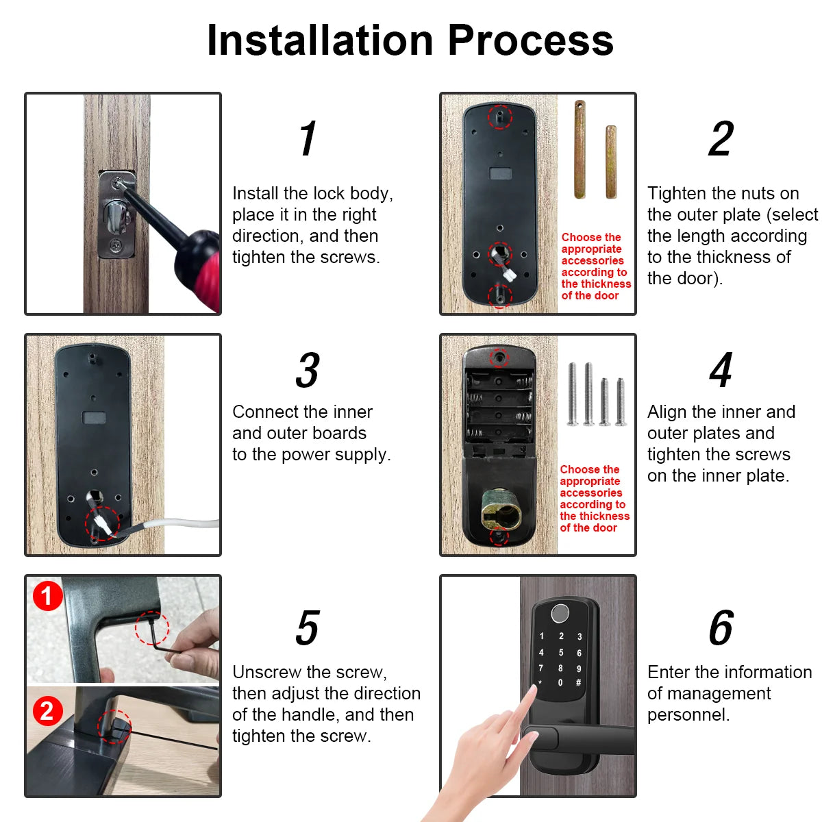 Smart Biometric Door Lock – Keyless Entry with Fingerprint, PIN & App Control