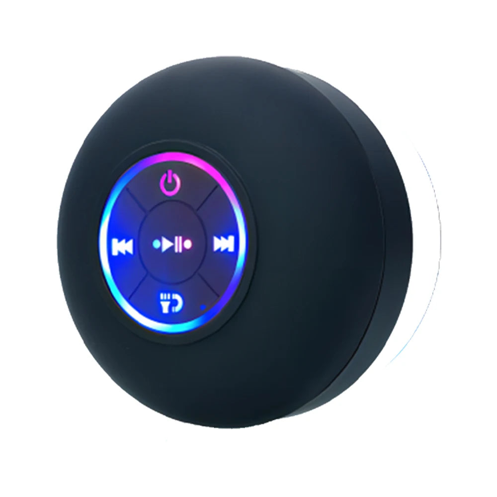 AquaSound Mini – Portable Waterproof Bluetooth Speaker with LED Light & Stereo Sound