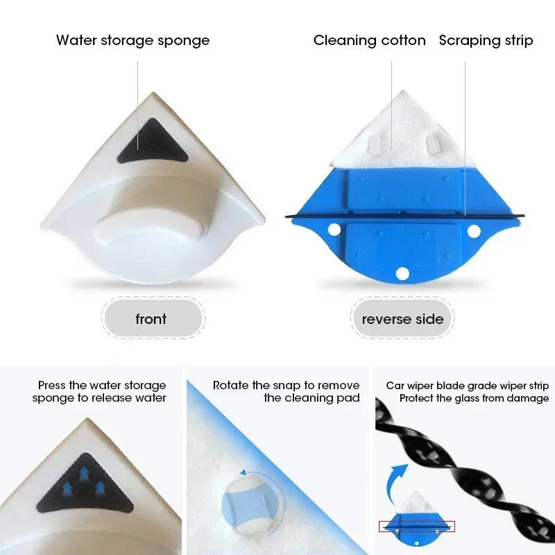 LUXEGLIDE Pro Magnetic Window Cleaner – Effortless and Stain-Free Cleaning for Double-Glazed Windows