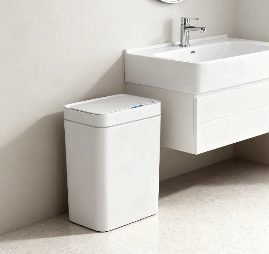 15L Smart Sensor Touchless Trash Can – Automatic Bagging Bathroom & Home Waste Bin