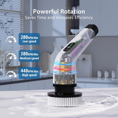 Cordless Electric Spin Scrubber – Bathroom & Kitchen Deep Cleaning Brush