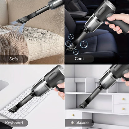 Ultra-Power Cordless Wirelles Car Vacuum Cleaner | Wet & Dry High Suction Portable Cleaning Device