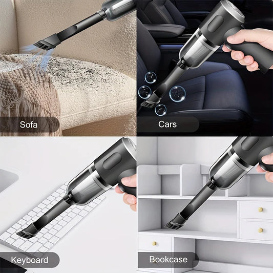 Ultra-Power Cordless Wirelles Car Vacuum Cleaner | Wet & Dry High Suction Portable Cleaning Device
