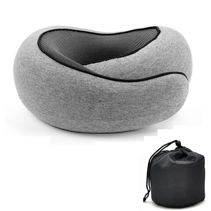 Ergonomic Memory Foam Travel Pillow for Neck Support