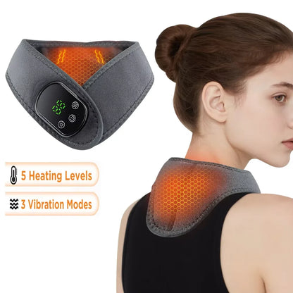 Cordless Heated Ankle Massager – Vibration & Heat Therapy Wrap for Foot Pain Relief